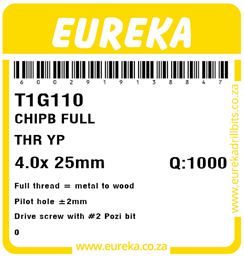 T1G110 - Chipboard Screw -T1G110_Label_T